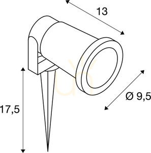 Kültéri spot lámpa SLV NAUTILUS rozsdás alumínium 11W IP44/IP65 1001964 small 5