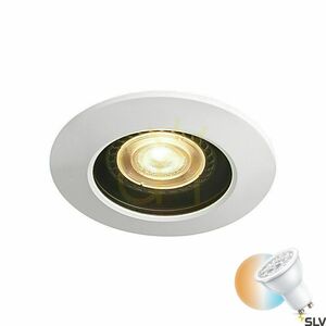 Kültéri beépíthető lámpa SLV VARU GU10 fehér-fekete IP65 10 cm 1001931 small 0