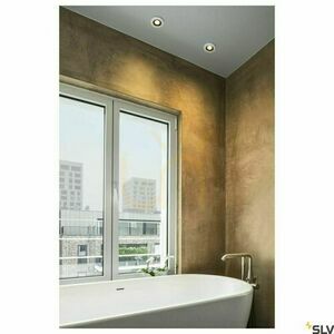 Kültéri beépíthető lámpa SLV VARU GU10 fehér-fekete IP65 10 cm 1001931 small 3