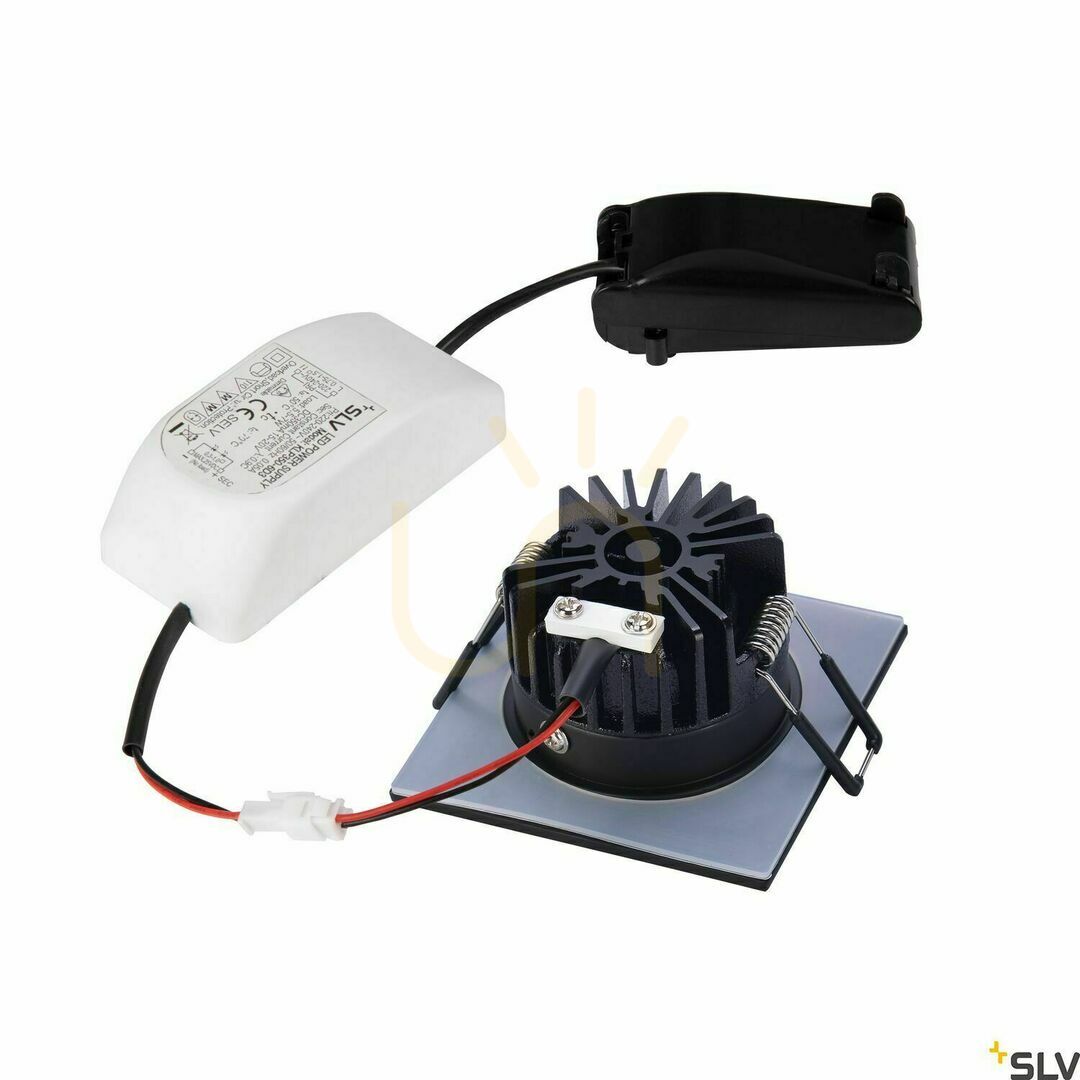 Kilátás Süllyesztett lámpatest SLV PATTA-I fekete 7,3W IP65 dim-to-warm 1002101 Süllyesztett lámpatest SLV PATTA-I fekete 7,3W IP65 dim-to-warm 1002101