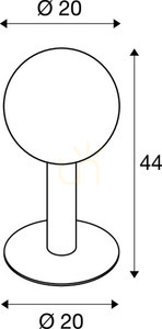 Kültéri állólámpa SLV GLOO PURE antracit üveg alumínium IP44 44 cm 1002000 small 4