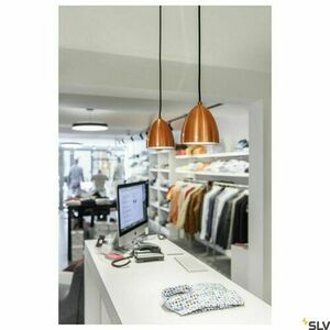 Gyűjtősínes függőlámpa SLV PARA CONE 14 PD réz GU10 35W 1001968 small 3