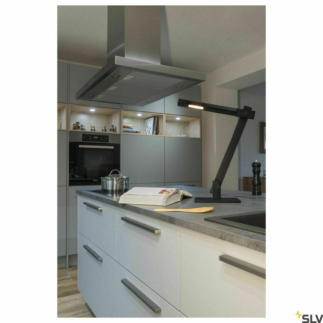 Kijelző Asztali lámpa SLV MECANICA PLUS fekete LED dimmelhető 7,9W 610lm 1002404 Asztali lámpa SLV MECANICA PLUS fekete LED dimmelhető 7,9W 610lm 1002404