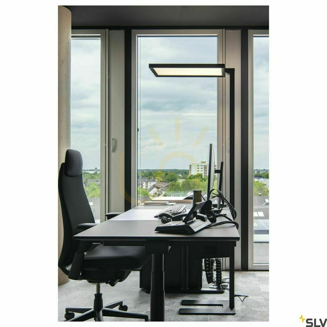 Kijelző Padló lámpa SLV WORKLIGHT fekete 79W 4000K 7600lm 1005390 Padló lámpa SLV WORKLIGHT fekete 79W 4000K 7600lm 1005390