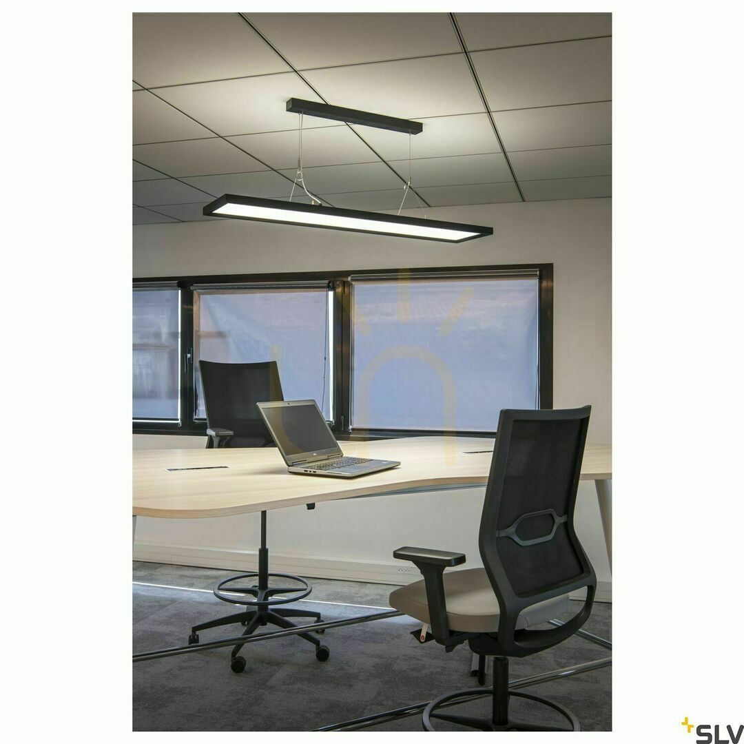 Előadás Függőlámpa SLV WORKLIGHT DALI fekete 57W 5000lm 4000K 120 cm 1005395 Függőlámpa SLV WORKLIGHT DALI fekete 57W 5000lm 4000K 120 cm 1005395