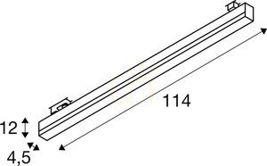 SLV SIGHT TRACK fehér LED sínes lámpa 37 W 3000/4000 K 114 cm 1005401 small 5