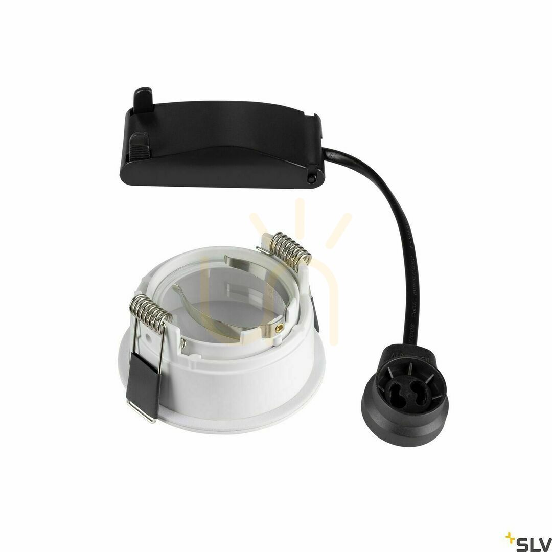 Kilátás Süllyesztett lámpatest SLV HORN GU10 fehér alumínium 76 mm 1005436 Süllyesztett lámpatest SLV HORN GU10 fehér alumínium 76 mm 1005436