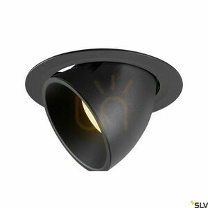 Süllyesztett lámpatest SLV NUMINOS GIMBLE XL fekete 37,4W 3000K 3300lm 1006047 small 0