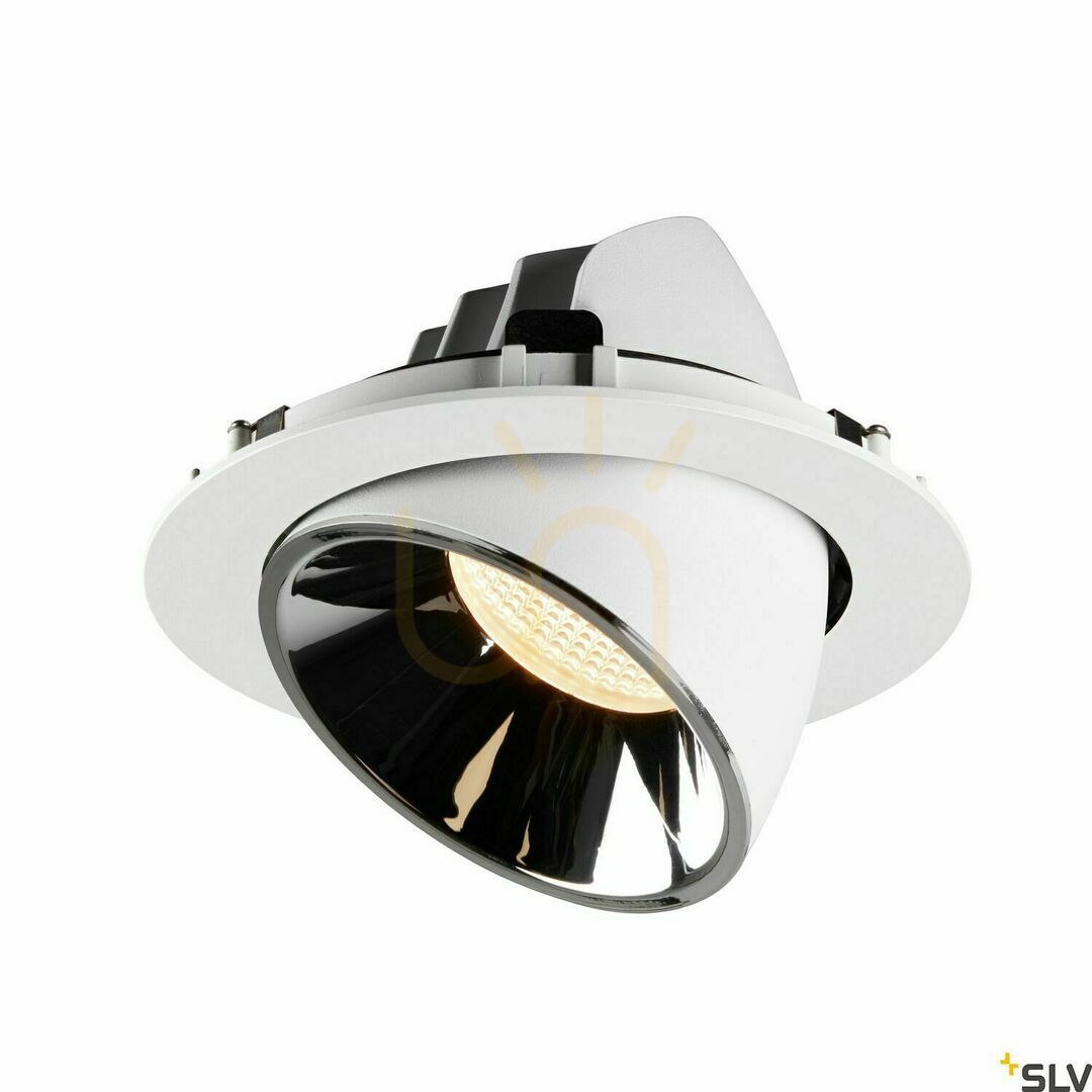 Előnézet Süllyesztett lámpatest SLV NUMINOS GIMBLE XL fehér-króm 37,4W 2700K 3400lm 1006040 Süllyesztett lámpatest SLV NUMINOS GIMBLE XL fehér-króm 37,4W 2700K 3400lm 1006040