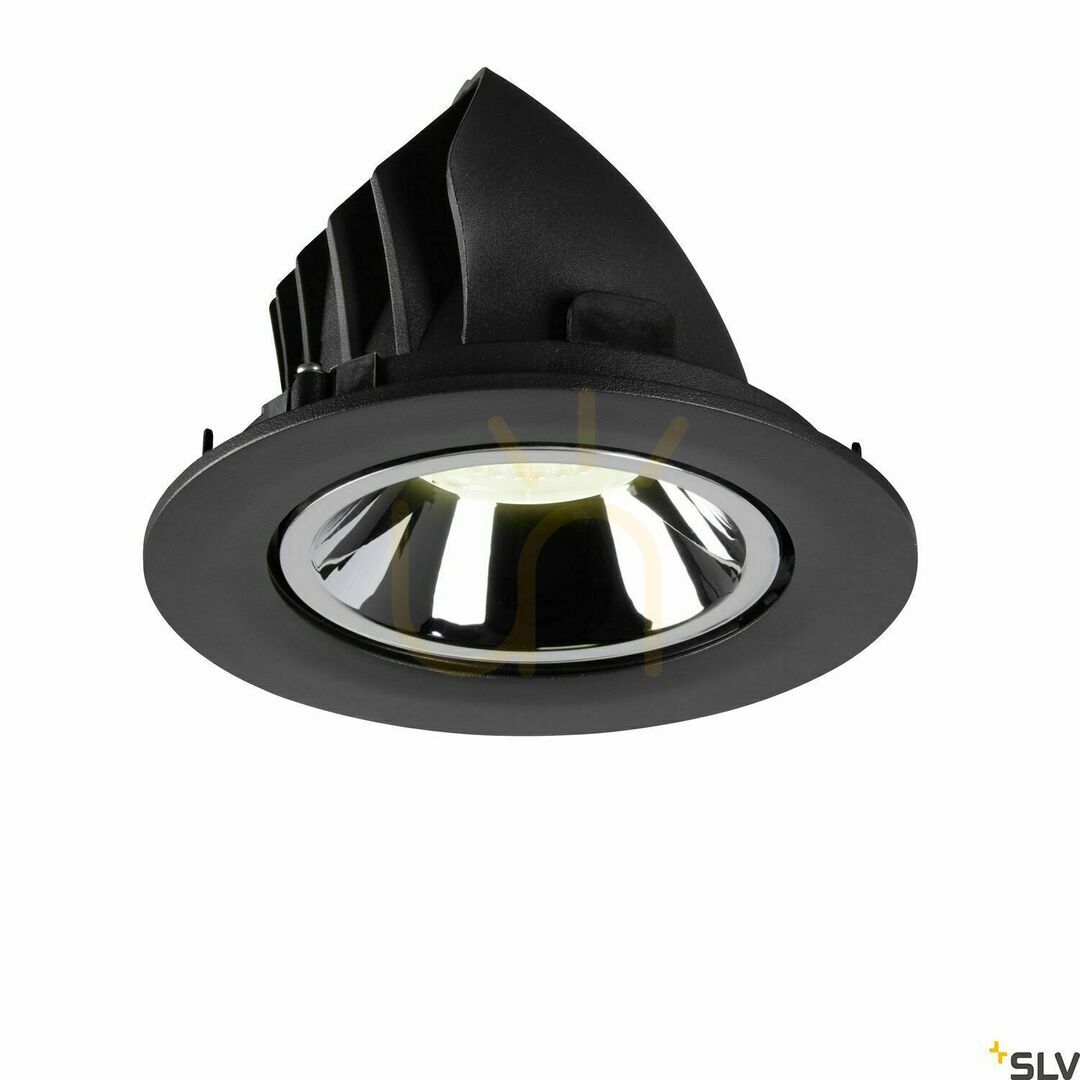 Kilátás Süllyesztett lámpatest SLV NUMINOS GIMBLE L fekete 25,4W 4000K 2350lm 1006016 Süllyesztett lámpatest SLV NUMINOS GIMBLE L fekete 25,4W 4000K 2350lm 1006016