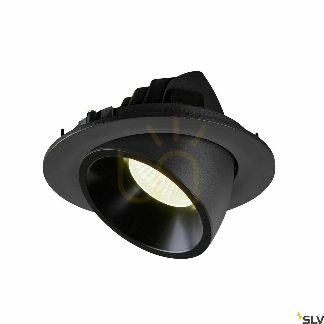 Előnézet Süllyesztett lámpatest SLV NUMINOS GIMBLE L fekete 25,4W 4000K 2350lm 1006017 Süllyesztett lámpatest SLV NUMINOS GIMBLE L fekete 25,4W 4000K 2350lm 1006017