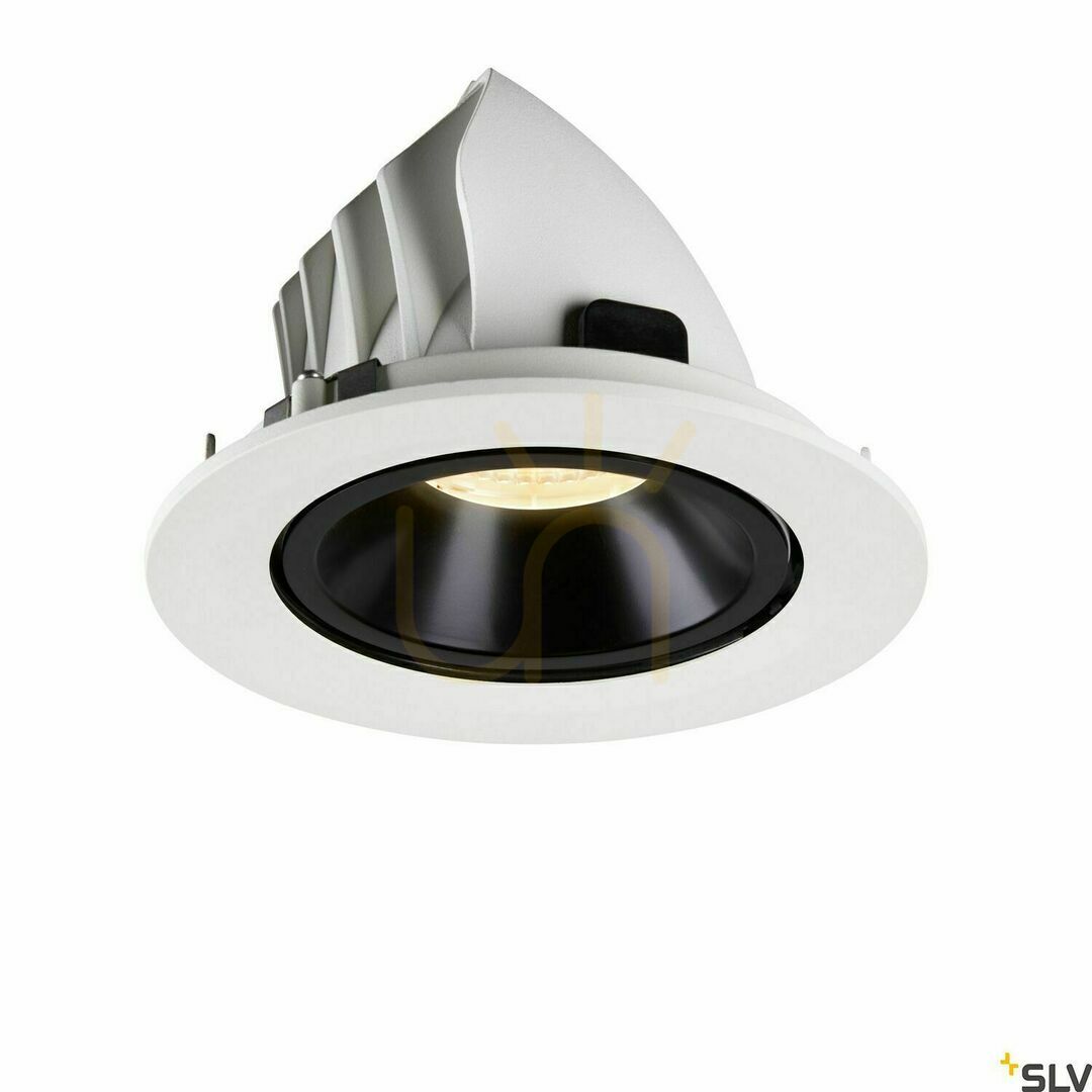 Kilátás Süllyesztett lámpatest SLV NUMINOS GIMBLE L fehér-fekete 25,4W 3000K 1006005 Süllyesztett lámpatest SLV NUMINOS GIMBLE L fehér-fekete 25,4W 3000K 1006005