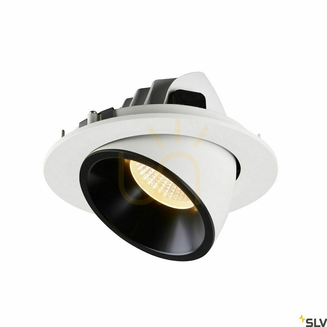 Előnézet Süllyesztett lámpatest SLV NUMINOS GIMBLE L fehér-fekete 25,4W 3000K 1006005 Süllyesztett lámpatest SLV NUMINOS GIMBLE L fehér-fekete 25,4W 3000K 1006005