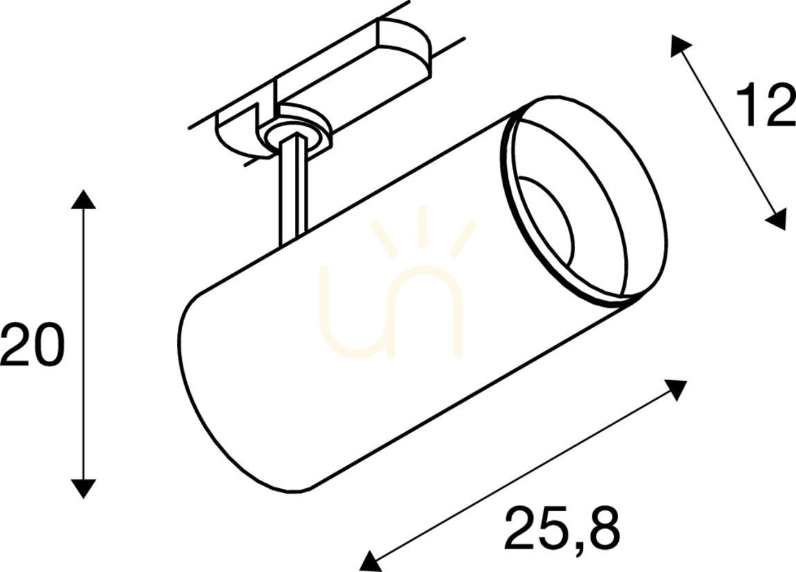 Kijelző Pálya lámpa SLV NUMINOS DALI XL fekete 36W 4000K 24° 1005807 Pálya lámpa SLV NUMINOS DALI XL fekete 36W 4000K 24° 1005807