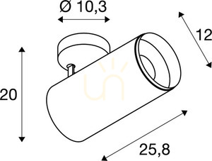 SLV NUMINOS XL CL 1005754 falon kívüli mennyezeti lámpatest, LED 27 W, 3900 lm, 4000 K, CRI 90, 36°, DALI, matt fekete, ø12 cm small 3