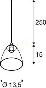 Függőlámpa SLV PARA CONE GL GU10 fekete üveg alumínium 13,5 cm 1006159 6 Függőlámpa SLV PARA CONE GL GU10 fekete üveg alumínium 13,5 cm 1006159 small 6