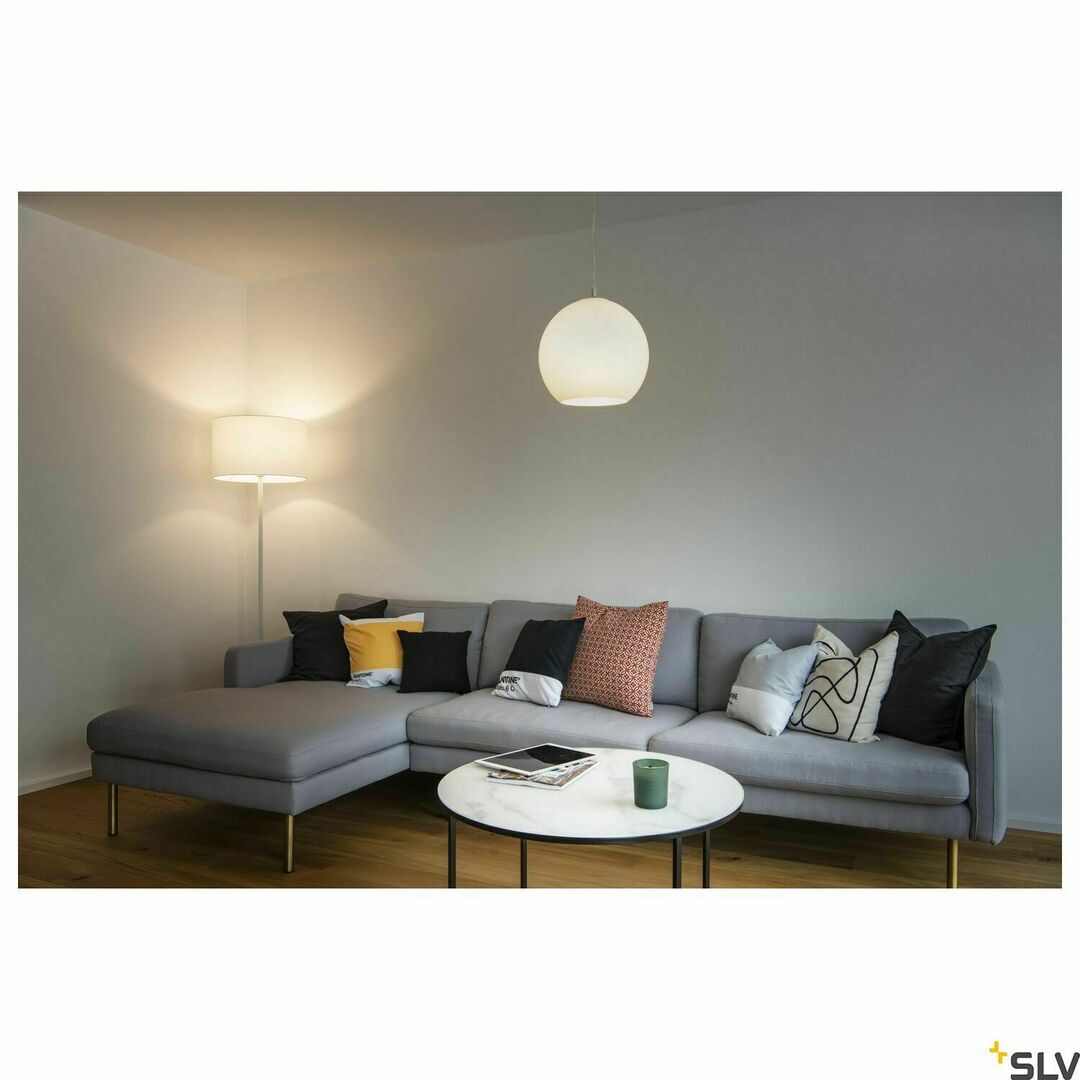 Előnézet Függőlámpa SLV BIG SUN 30 PD fehér-króm üveg E27 60W 30 cm 1002046 Függőlámpa SLV BIG SUN 30 PD fehér-króm üveg E27 60W 30 cm 1002046