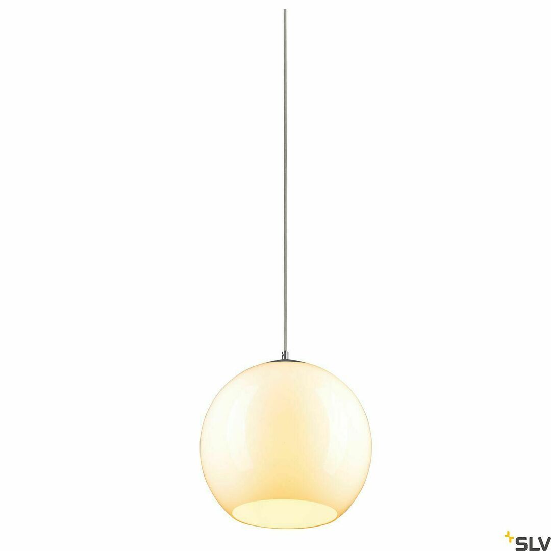 Jelölje be Függőlámpa SLV BIG SUN 30 PD fehér-króm üveg E27 60W 30 cm 1002046 Függőlámpa SLV BIG SUN 30 PD fehér-króm üveg E27 60W 30 cm 1002046