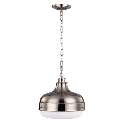 Jelölje be Cadence 2 fényű függő lámpa - Polírozott nikkel/brushed steel Elstead
