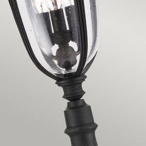English Bridle 3 Light Medium Pillar - Lantern Fekete Elstead small 2