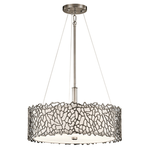 Silver Coral 3 fényű Duo-Mount függeszték Elstead small 0