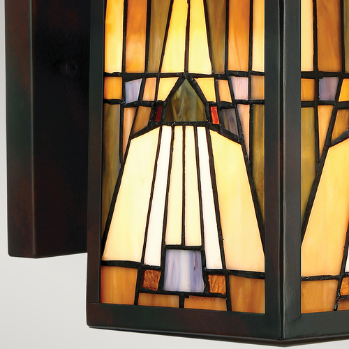 Jelölje be IP44 fali lámpa INGLENOOK 1 Medium Tiffany - Elstead