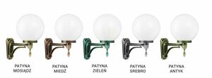 Kültéri fali lámpa SU-MA Kule Classic fekete patinás K 3012/1/K 250 U small 4