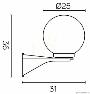 Kültéri fali lámpa SU-MA fekete PMMA búrával K 3012/1/KD 250 small 3