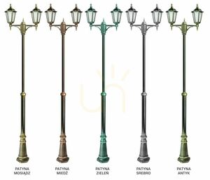 SU-MA Retro Classic OGMWN 2 fekete kerti oszloplámpa 2×E27 195–295 cm small 7