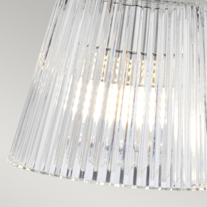 Addison fürdőszobai fali lámpa 4x G9 LED 3 W IP44 82 cm, polírozott króm és bordázott üveg, Quintiesse small 4