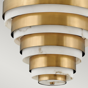 Echelon 4 × E14 függőlámpa, Heritage Brass, Quintiesse small 3