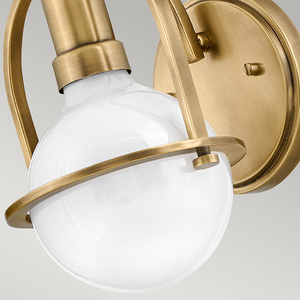 Quintiesse Somerset falilámpa, antik sárgaréz, E27 LED izzóval small 2