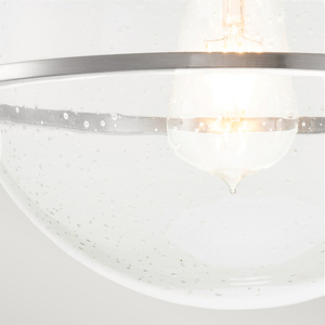 Somerset plafond - 1 fényforrás - Világos üveg - Csiszolt nikkel Quintiesse small 3