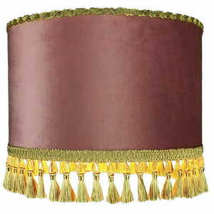 Las Plumas Flamenco N°2 bársony függeszték, púderrózsaszín, E27, Ø20–50 cm small 2