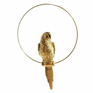 Las Plumas FIGURE M N°9 lámpadísz – aranyszínű műgyanta papagáj, 37 cm LPFIGM09 small 1