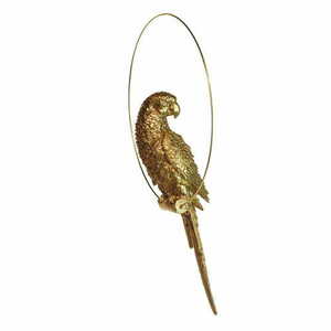 Las Plumas FIGURE M N°9 lámpadísz – aranyszínű műgyanta papagáj, 37 cm LPFIGM09 small 6