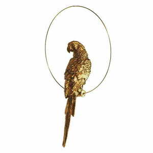 Las Plumas FIGURE M N°9 lámpadísz – aranyszínű műgyanta papagáj, 37 cm LPFIGM09 small 7