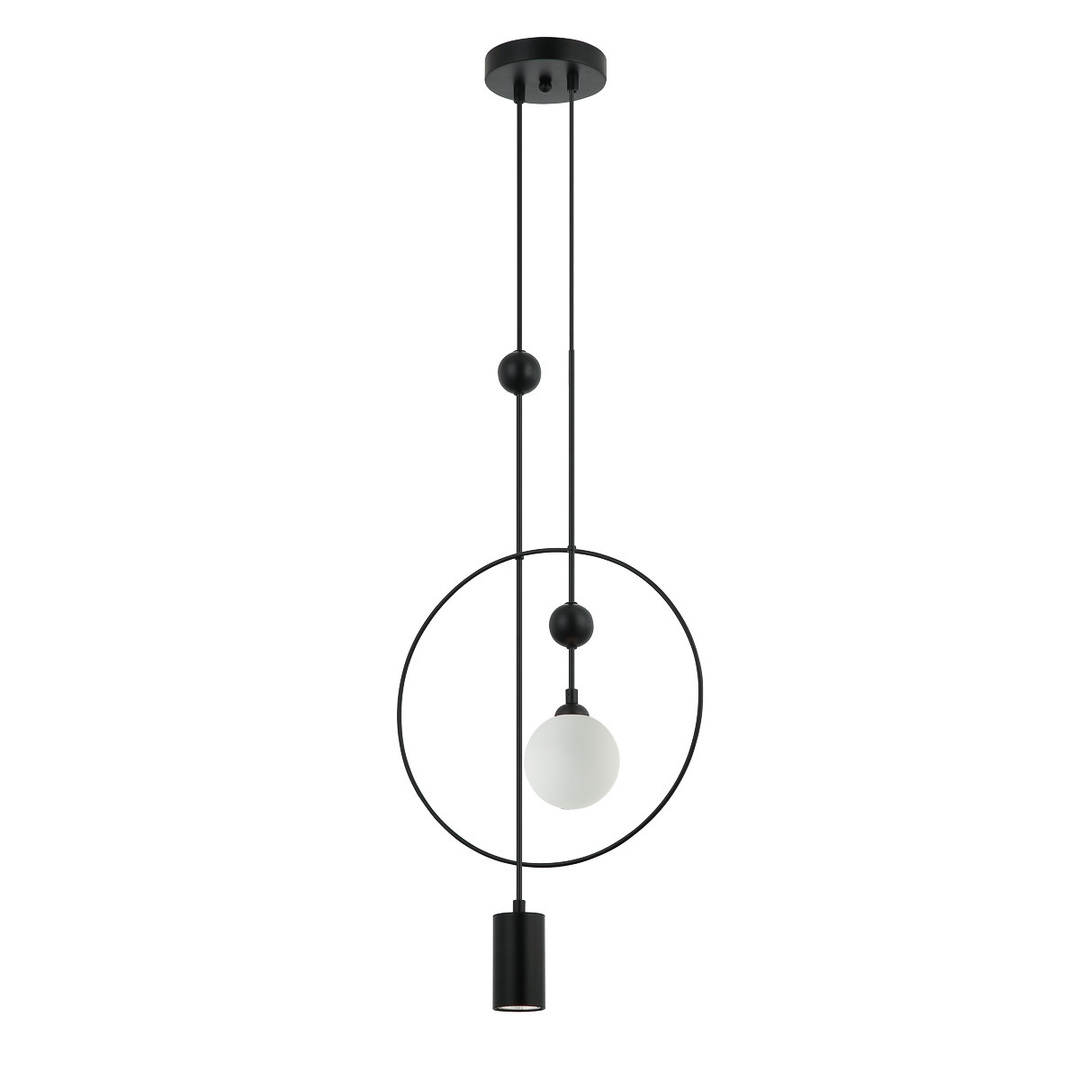 Jelölje be Italux Trosti fekete opál GU10 LED függőlámpa PND-428892-BK Italux Trosti fekete opál GU10 LED függőlámpa PND-428892-BK