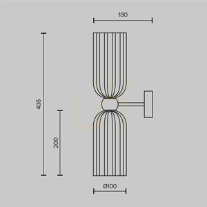 ANTIC fali lámpa MOD302WL-02GR Maytoni small 3