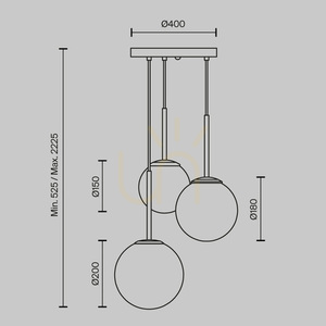 BASIC FORM függesztéklámpa MOD321PL-03B Maytoni small 6