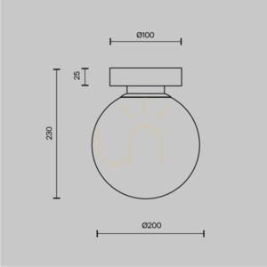 BASIC FORM fali lámpa MOD321WL-01B1 Maytoni small 3