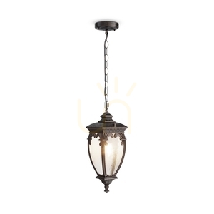 FLEUR kültéri függesztett lámpa antik bronz IP44 Maytoni O414PL-01BZ small 1