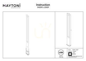 BONN kültéri állólámpa O425FL-L25GF IP65 Maytoni small 7