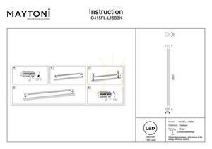 EDGE lámpaoszlop O415FL-L15B3K IP65 Maytoni small 4