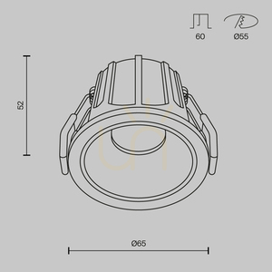 ALFA LED-es süllyesztett lámpatest DL043-01-10W4K-D-RD-WB Maytoni small 7