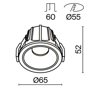 ALFA LED-es süllyesztett lámpatest DL043-01-10W4K-D-RD-WB Maytoni small 9