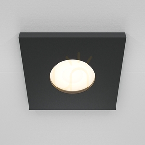 STARK süllyesztett lámpatest GU10 max 10 W IP65 8,4x8,4 cm, fekete, 6,5 cm kivágás, Maytoni DL083-01-GU10-SQ-B small 0