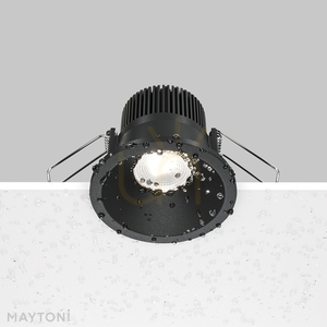 Maytoni ZOOM DL034-01-06W4K-B süllyesztett lámpatest, IP65, Ø 6 cm, LED 6 W 670 lm 4000K CRI 90, fekete small 3