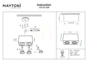 Plafond ATOM C017CL-02B Maytoni small 5