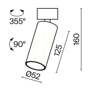 Maytoni Focus LED mennyezeti lámpa C055CL-L12W3K-W-W fehér 12 W 3000 K small 9
